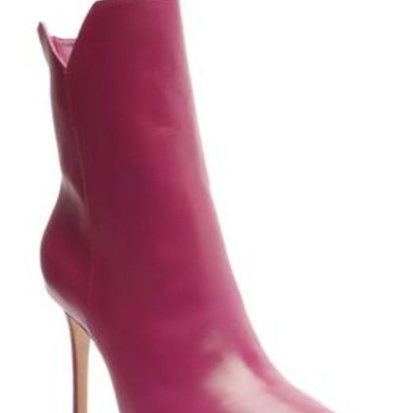 - Schutz Betsey Pointed Toe Bootie in Cerise Pink - Picture 3 of 3